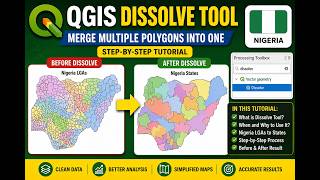 QGIS Dissolve Tool Tutorial | Merge Polygons by Attribute| Complete Tutorial 2026