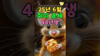 25년 6월 쥐띠 운세 48년생 #운세 #행운 #재물 #복 #재물운 #대박 #대운 #띠별운세 #돈 #사주 #…