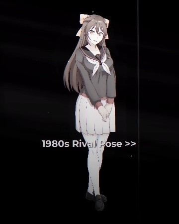 Yan Sim 1980s Rivals yandere simulator 1980s rivals pose ️ #yanderesimulator #shorts #short ...