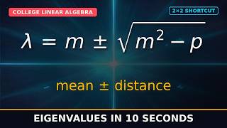 The 2×2 Eigenvalue Shortcut Every Student Should Know