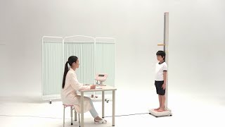 ニットー 全自動身長体重計「健診君」NGP-150L 紹介ビデオ1
