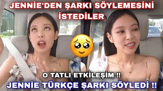 Jennie'den şarkı söylemesini istediler Jennie Türkçe şarkı söyledi !! O tatlı etkileşim !! Resimi