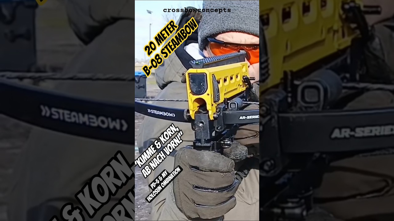 20 METER B-O8 Steambow "PRO" 90* lbs & PD-5 "HUNTING" 150* lbs (*reinforced) OUTDOOR IRONSIGHTS