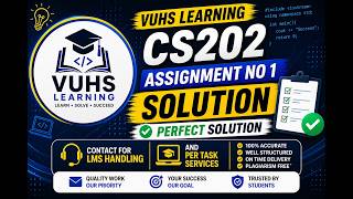 cs202 assignment 1 solution  spring  2025 | cs202  assignment no 1 spring 2025| VUHSLEARNING