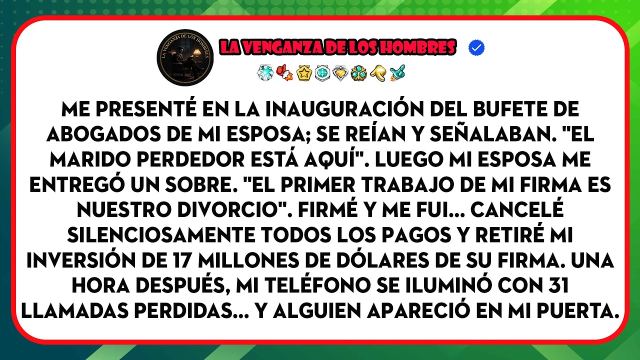 Me Dio El Divorcio En Su Gran Inauguración, Así Que Retiré Mis 17 Millones De Dólares.
