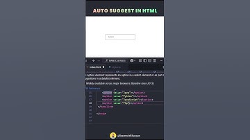Auto Suggestions pure HTML | Autocomplete suggestion using html |  CodeMinds