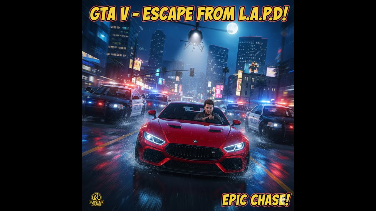 GTA 5 Epic Police Chase | Insane 5 Star Wanted Level | Michael High ...