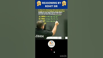 🔥LETTER CLASSIFICATION | REASONING BY ROHIT SIR | #shorts #ssc #reasoning #radianmensa