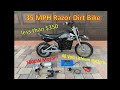 35 MPH / 48 volt - Razor Dirt Bike upgrade for $300, Lithium Battery Upgrade