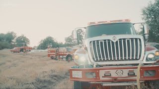 Crews working on fire south of Placerville, some evacuation orders lifted