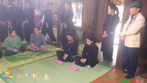 Đám Cưới Dân Tộc Tày : Đại Diện 2 Bên Đối Đáp Lễ Giao Và Nhận Dâu Tại Nhà Trai