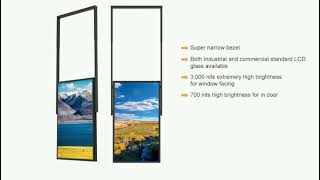 Windows Facing Display Double Side Screen