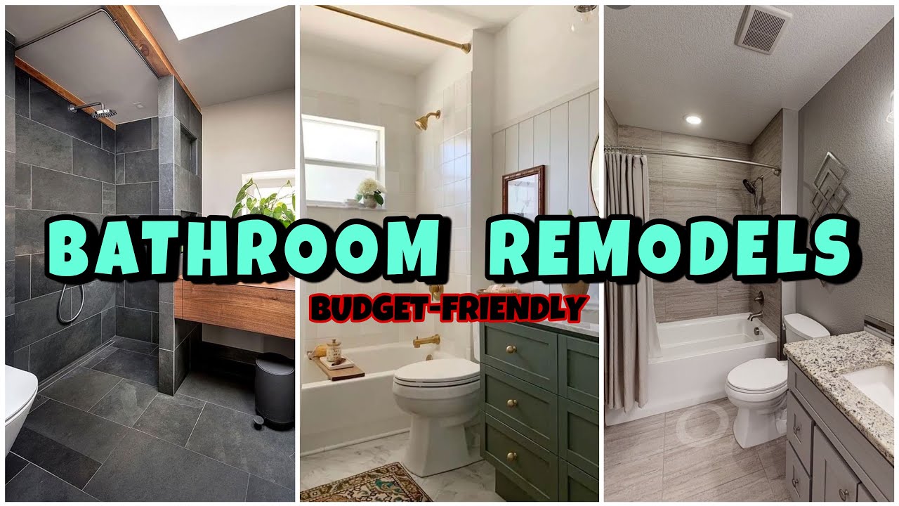 18 Small Bathroom Remodels Done With Budget-Friendly ideas - YouTube