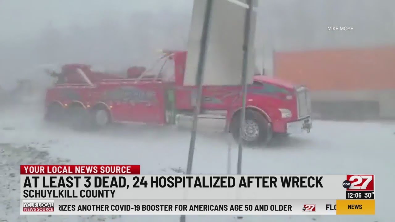 Road remains closed after I-81N 50-car pile-up that left 3 dead