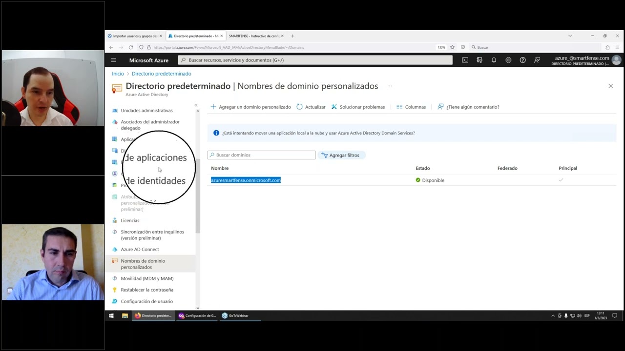 Usuarios y grupos en SMARTFENSE