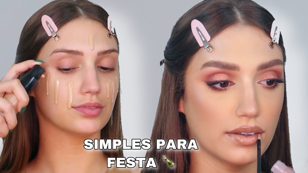 MAQUIAGEM SIMPLES PARA FESTAS  A MAKE QUE VAI TE TRANSFORMAR 