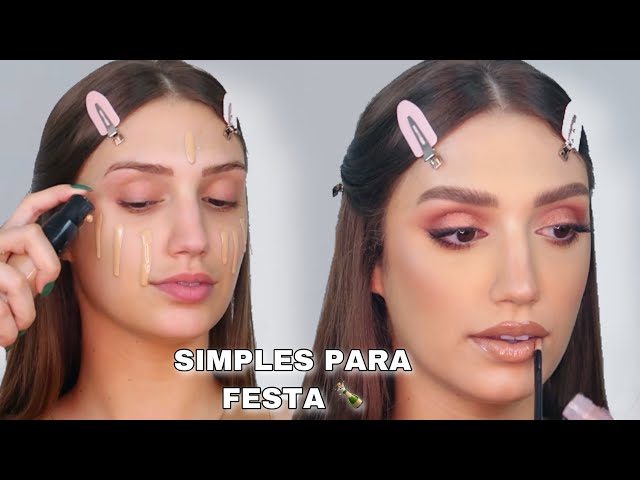 Aprenda a fazer uma maquiagem de festa simples e bonita