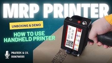 MRP and Expiry date printing machine Handheld inkjet printer installation and DEMO