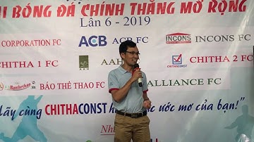 Chủ tích hội đồng quản trị Ông Tống Văn Sơn phát biểu trong Tiệc giao lưu GBĐ Chính Thắng lần 6-2019