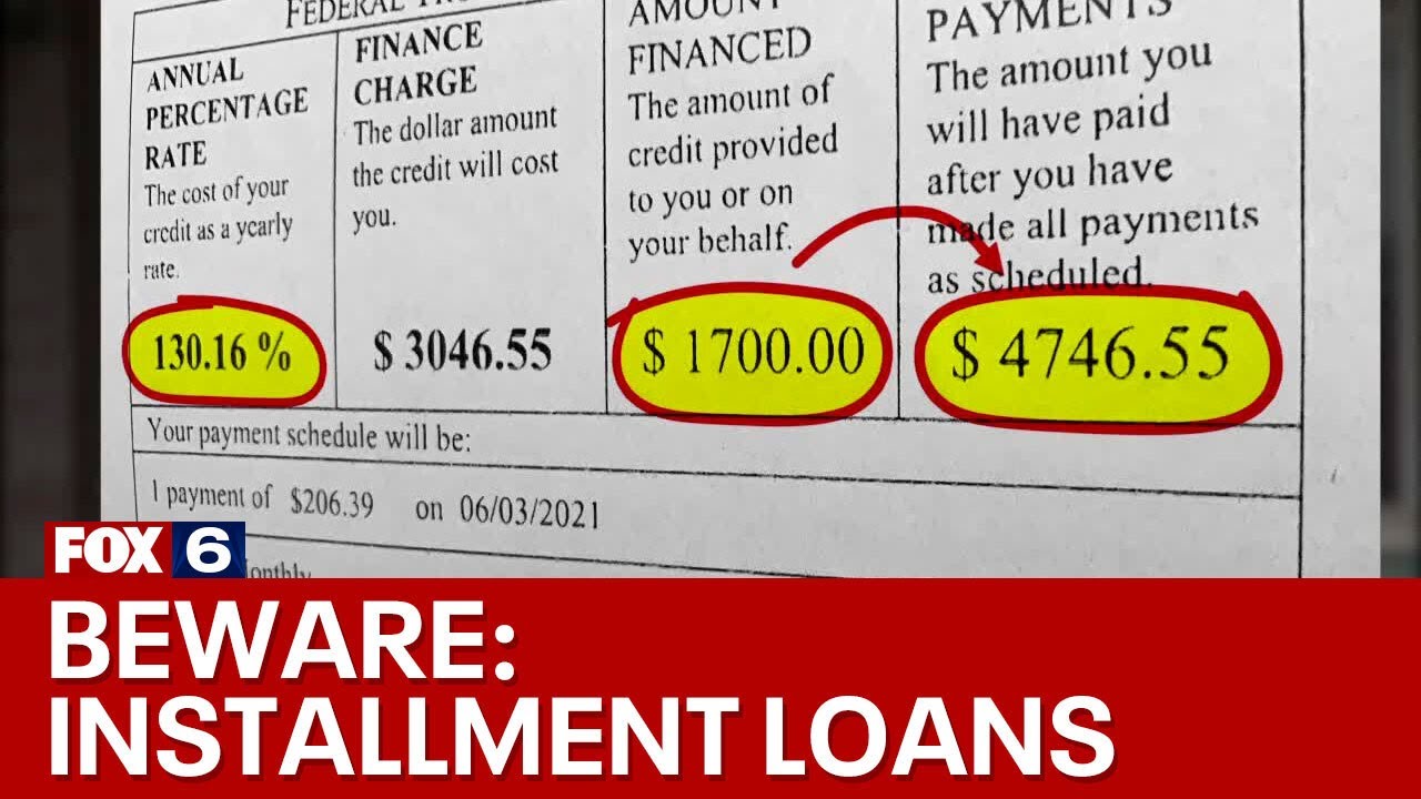 Wisconsin borrower risks; high-interest installment loans | FOX6 News Milwaukee