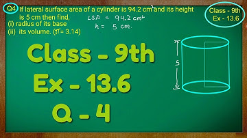 Class 9th , Ex - 13.6, Q 4 ( Surface Areas and Volumes ) CBSE NCERT