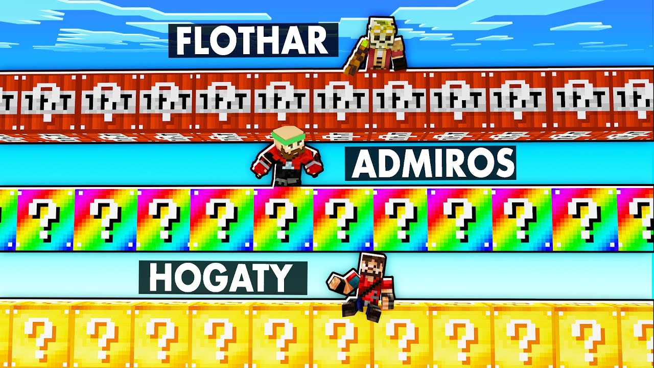 WYŚCIG LUCKY BLOCK, ale każdy wybiera SWOJE LUCKY BLOCK - Minecraft Lucky Block Race