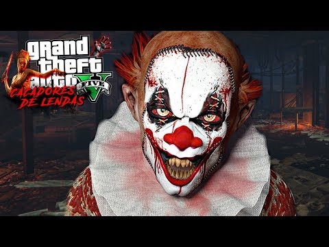 A LENDA DO PALHAÇO ASSASSlNO!!! Caçadores DE LENDAS(GTA 5)