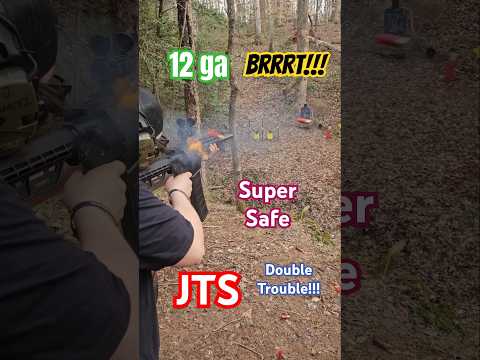 Super Safe JTS's - lil double trouble action!!! #12ga #airsoft #shotgun #JTS #FYP #supersafety #×2