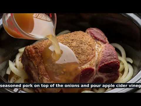 Classic Slow Cooker BBQ Pulled Pork Sandwiches recipe video thumbnail
