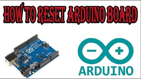 How to reset arduino board sinhala