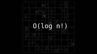Why is creating a quadtree O(log n!) ?