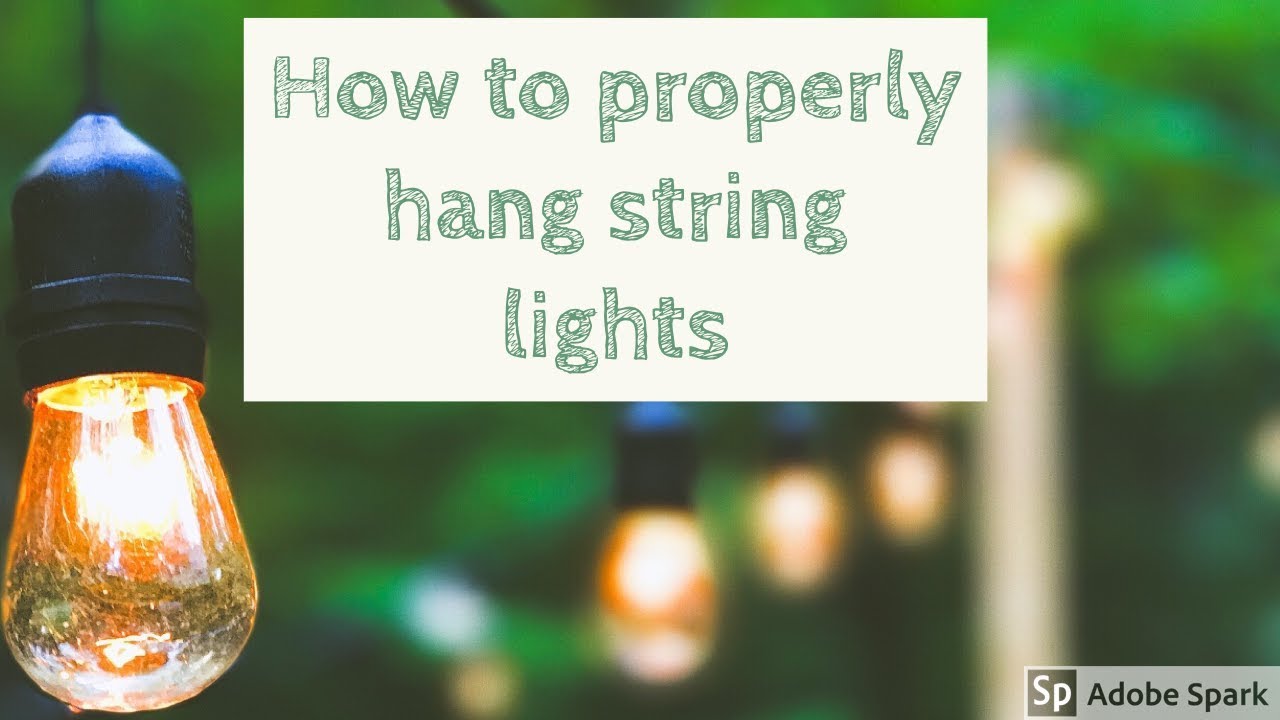 SECURELY & PROPERLY HANG OUTDOOR LIGHTS YouTube