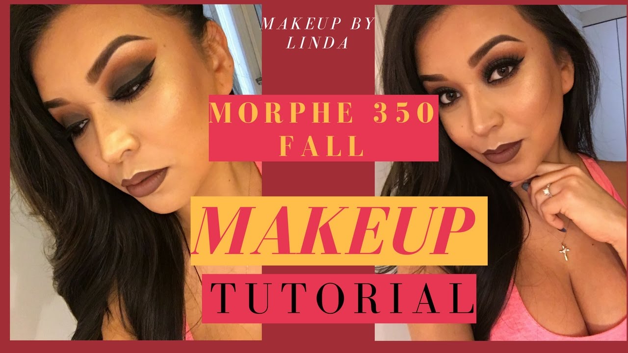 Morphe 350 Palette Dramatic Fall Smokey Eye Makeup Tutorial YouTube