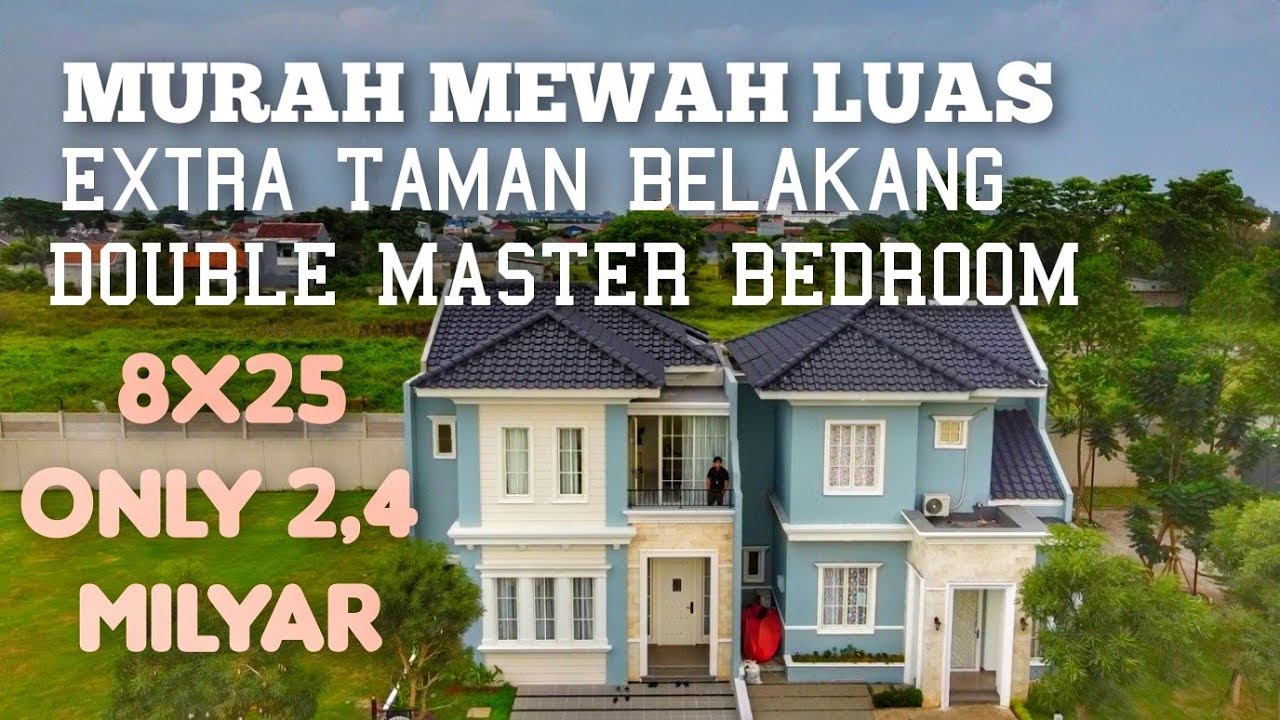 Murah Dan Mewah Daru Suvarna sutera 2,4 Milyaran Extra Taman Belakang Dan Double Master Bedroom