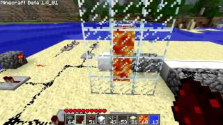 [MineCraft] Self-building bridge