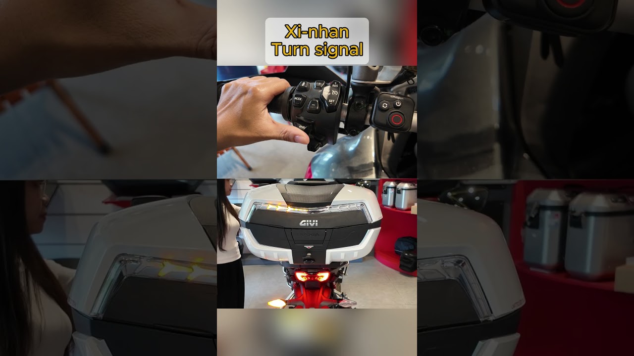 Givi Maxia 5 | Stop light E249 | Đèn stop tích hợp xi nhan