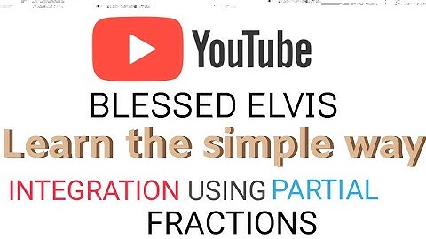 partial fractions integration