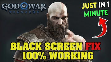 How Fix God Of War Ragnarok Black Screen Problem On PC |FIX God of War Ragnarok PC Blackscreen Issue