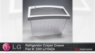 LG Refrigerator Crisper Drawer Part #:3391JJ1042A