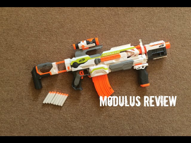 Nerf N-Strike Elite Modulus ECS-10 Review Range Test - YouTube