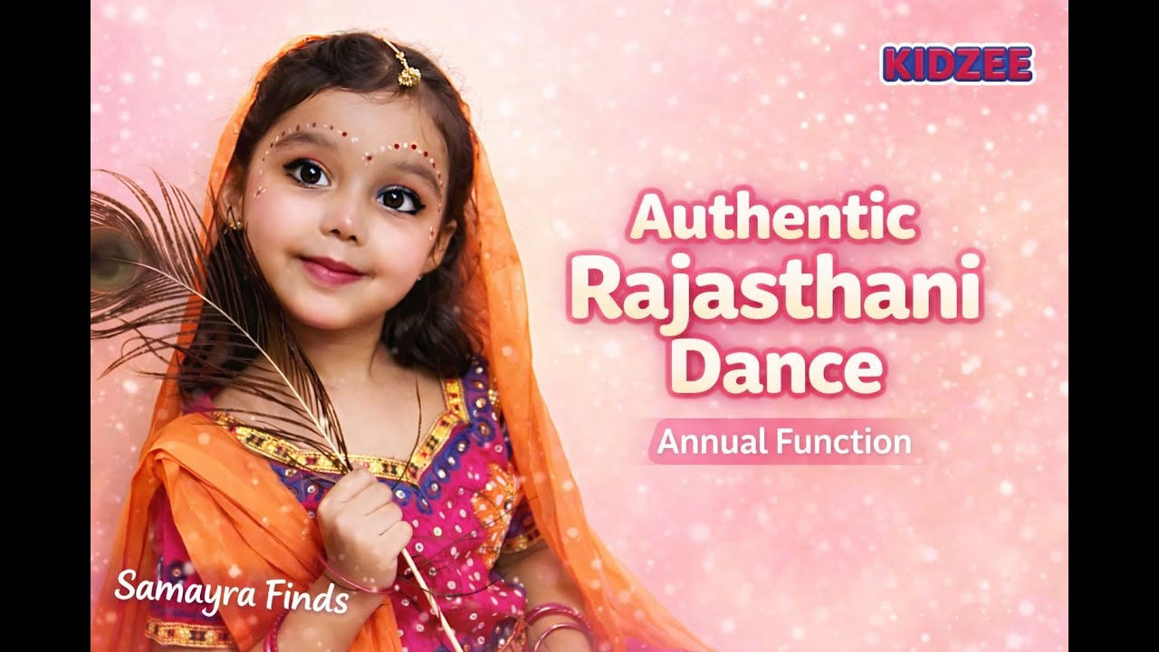 😍 Cute Rajasthani Dance by Little Girl | School Annual Function | Samayra Finds