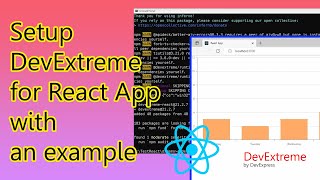 Setup devextreme components for react app with an example