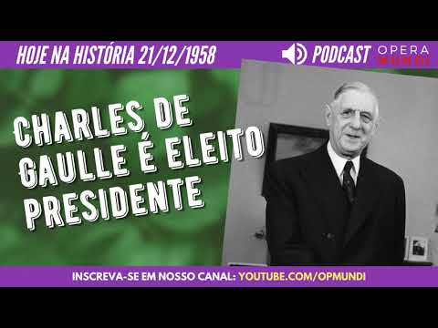 21 de dezembro de 1958 - Charles de Gaulle é eleito presidente - Hoje na História