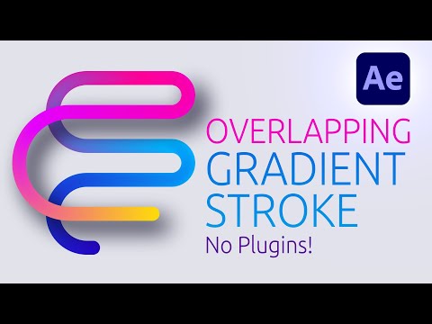 Finally Solved! OVERLAPPING GRADIENT STROKE in After Effects | No Plugins!