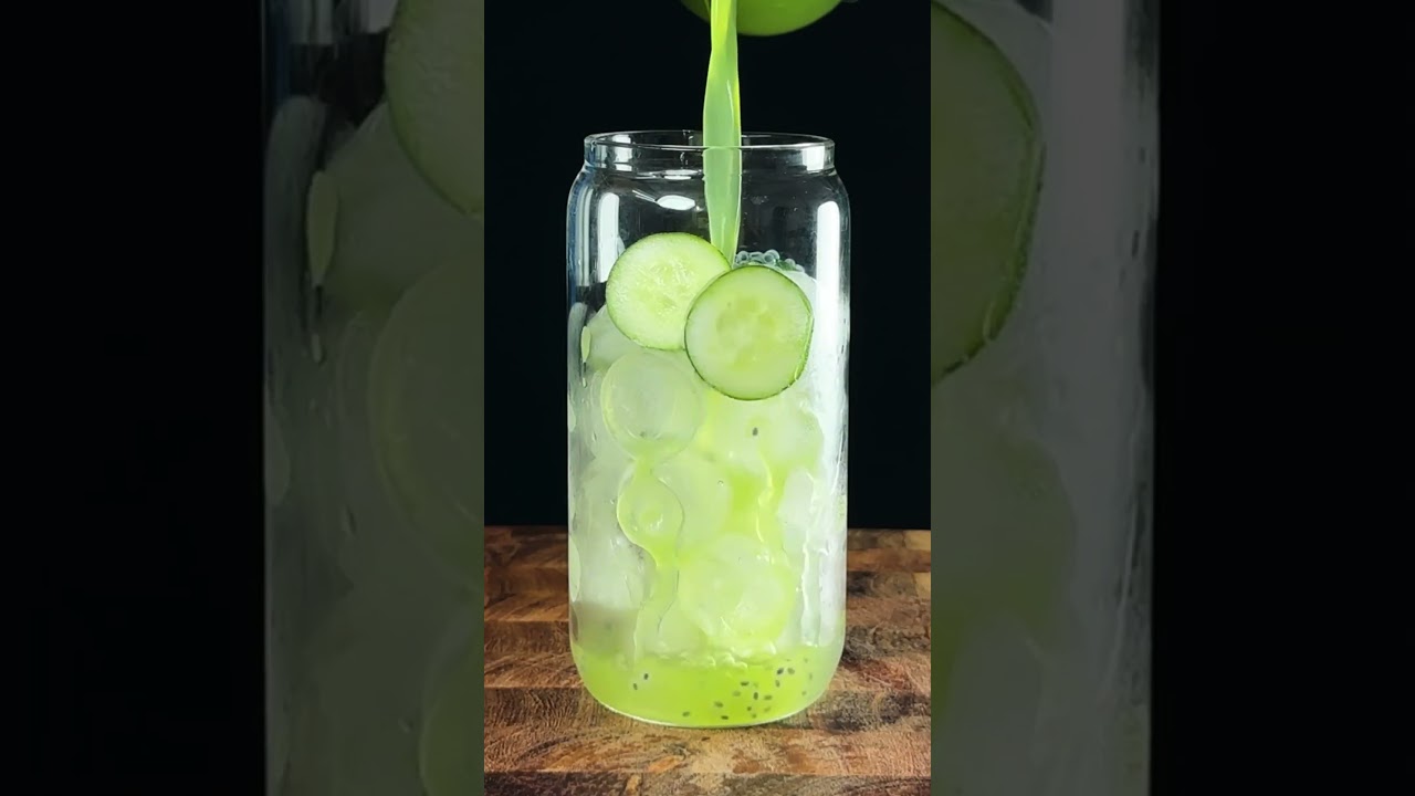 Beat the Heat with This 1-Min Cucumber Drink! 🥒