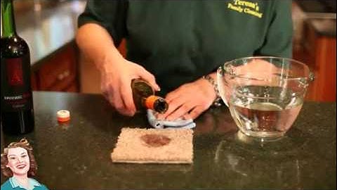 Removing Red Wine Stains