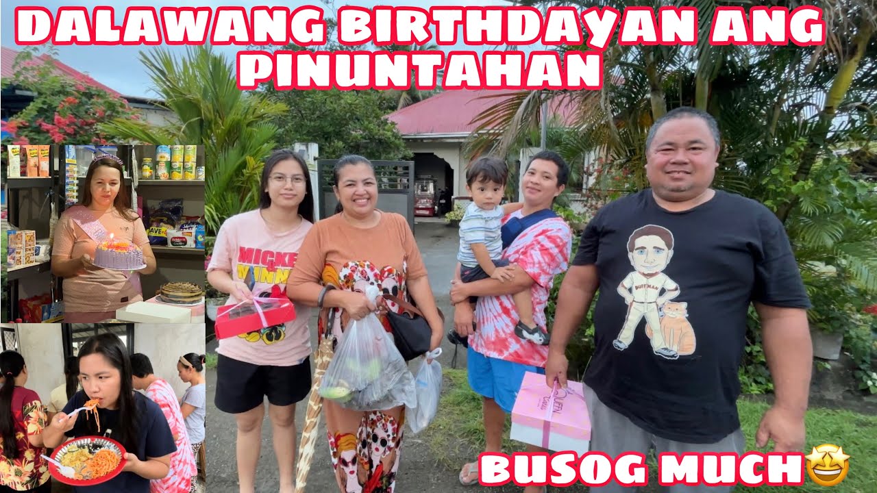 DALAWANG BIRTHDAYAN ANG AMING PINUNTAHAN | ANG SARAP NG MGA HANDA | BUSOG MUCH