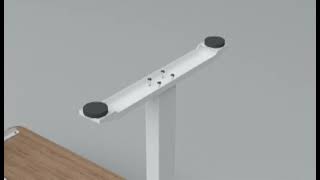 UNICOO Electric Height Adjustable Standing Desk With 4 PreSet Memo Single Motor KT1001 Installation