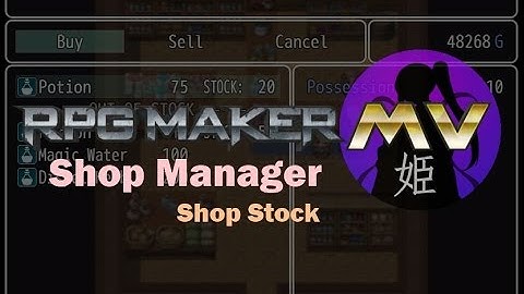 RPGMaker MV: Shop Manager - Shop Stock