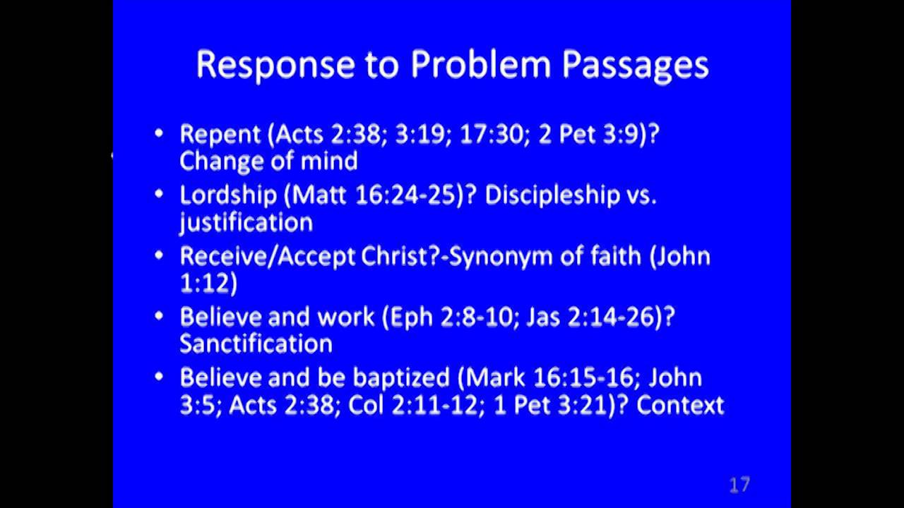study tour Man, Sin, Salvation Part 21 (Soteriology V)